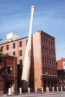 Giant Louisville Slugger baseball bat